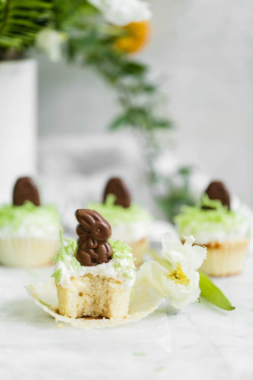 ugly–cupcakes:Easter Bunny Cupcakes