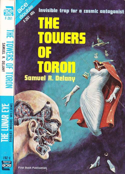 scificovers: Ace Double F-261: The Towers of Toron by Samuel R. Delany, 1964. Cover art by Ed E