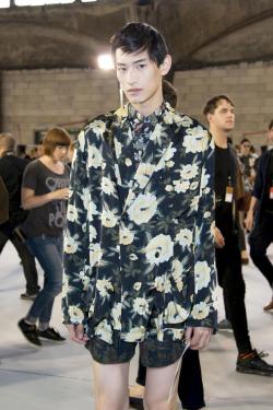 kristofferhassleballs:  Backstage at Dries Van Noten Spring Summer 2014