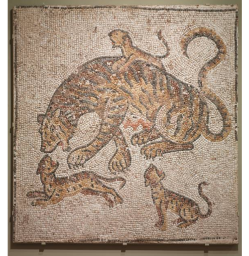 historyfilia:Mosaic depicting Tigress and Cubs. Roman, Eastern Roman Empire, 4th century. From the C