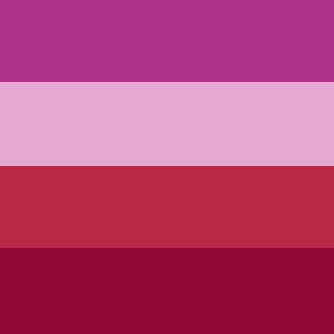 prideslime:as requested, plum pride flags!in order from left to right: lesbian, gay, bi, trans, pan,