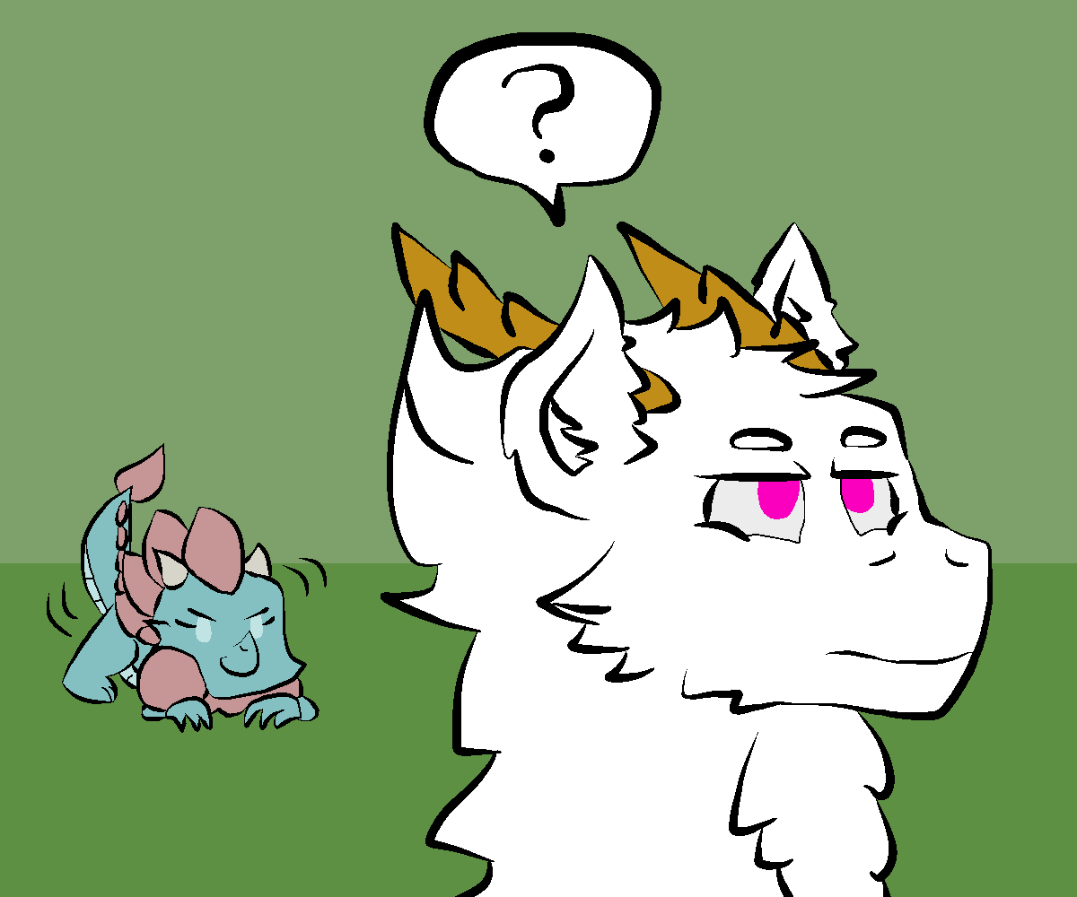 ask-wisp-the-diamond-dog: Cindy:  (hehehehehe, gonna pounce that fluffy dragon~)________________________________________________