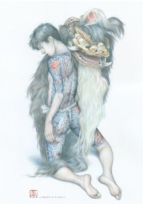 anatomicbeauty:   Hideki Koh - drawing 