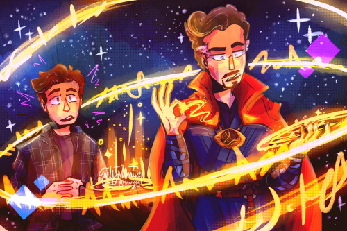 its multiverse breaking time, starring Doctor Dad and Spider Son :D