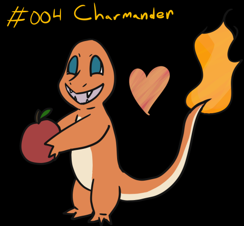 Badly Drawn Pokemon Challenge #4 of 898CharmanderThe symbol for fire type is now a flame heart becau