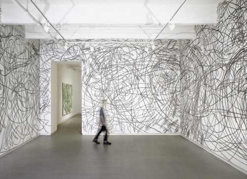 anitaleocadia:  Otto Zitko - Cheim & Read, New York, 2000 - The Red Gate, S.M.A.K. Stedelijk Museum voor Actuele Kunst, Ghent, 1996 