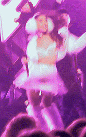 littleredtomoonlightmother: Ariana + her white Christmas outfits