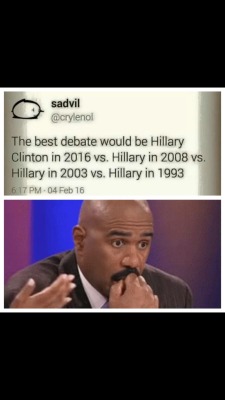 thewinksofgod:  missymalice:  thewinksofgod:  cameoamalthea:  thewinksofgod:  Where’s the lie?  Could someone edit footage together to do that  Someone, please do that!   i mean it’s not in debate format, but there’s this video.  That works!