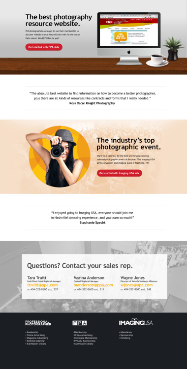 CLIENT: Professional Photographers of AmericaDESCRIPTION: PPA needed a website to house all of their