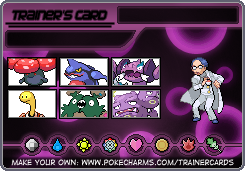 made a trainer card for cioccolatashuckle isn’t really a poison type but it’s called the mold pokémo