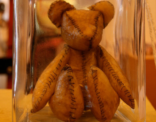 unexplained-events:  Placenta Teddy Bear On exhibition at the “Doing it for the