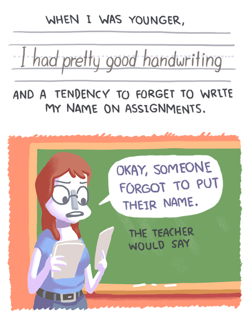 owlturdcomix:NO YOU.image | twitter | facebook | supportI’m a girl with messy handwriting. In 