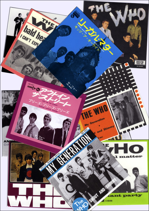 savetheflower-1967:  The Who - montage of Sixties picture sleeves - 2nd of two. 