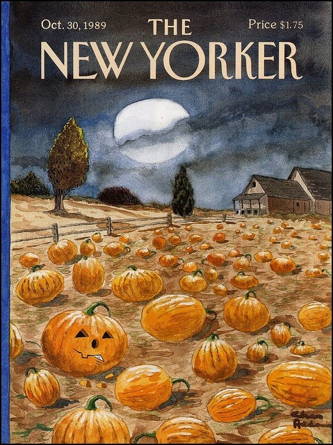 aerienette:  The New Yorker Halloween cover, October, 1989 by v.valenti on Flickr