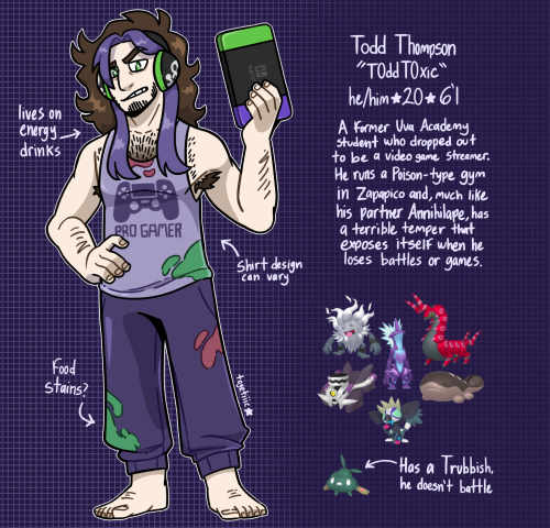Hi Ok I Never Post Here But I Wanted To Share My Absolute Loser Of A Pokemon Oc, Todd