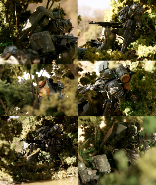 bloodymagnum:  Intermezzo ~gespannte Atmosphare~ AMS-129 Geara Zulu Diorama   Source 
