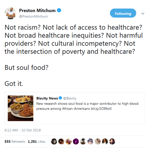 whyyoustabbedme:Racism Is Literally Bad For Your Health