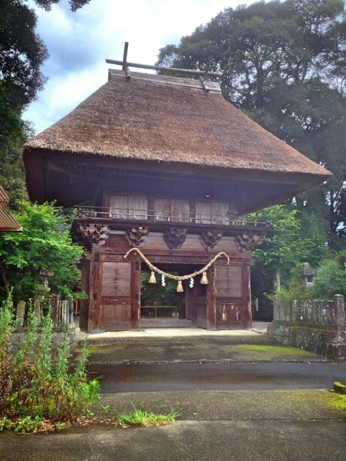 王宮神社 Ougu shrine An old Shinto shrine in a rice field. Built in 1416. Not much famous. But loved in 