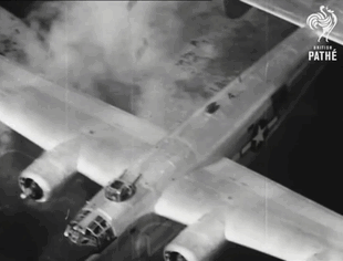 celer-et-audax:  B-24 Liberator shot down by Japanese anti air It had taken off from