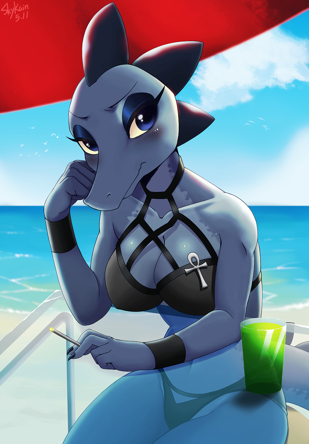 skykain:  Another Bea`s pic! Maybe a date at the beach could change the mood hope