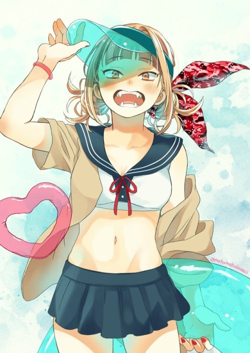 evolutionsresolve: Swimsuit Murder Baby - Toga Himiko Source: twitter | pixiv