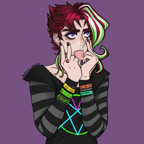 emperor-emerald:Scene boy Kakyoin