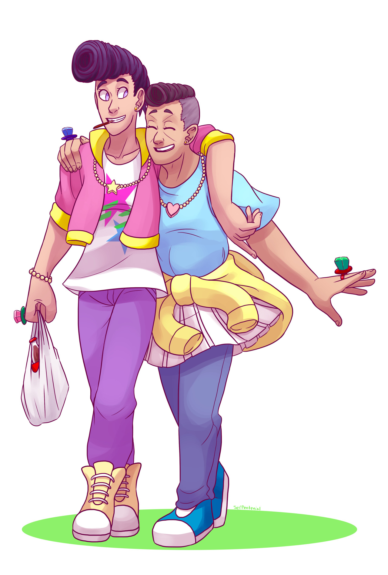 serpentenial:  Uploading some of my favorite pieces from the Jojo art pack I did