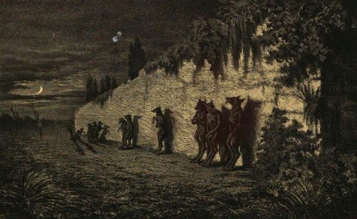 Maurice Sand, Werewolves; 1852. Illustration for Légendes Rustiques by George Sand