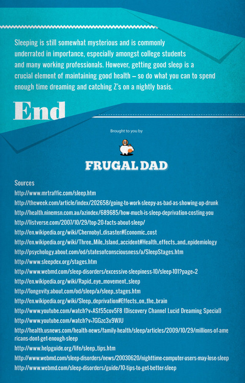 sagansense:   Dream On: Why Sleep is So Important  This infographic showcases some