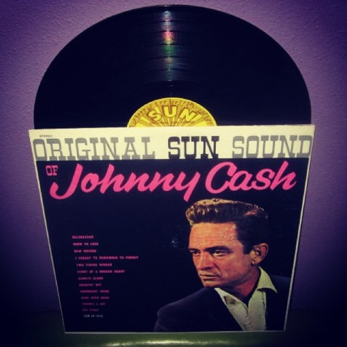 justcoolrecords:  Not one but TWO #johnnycash #vinyl #records hit the shop today! #60s #outlawcountry #maninblack 