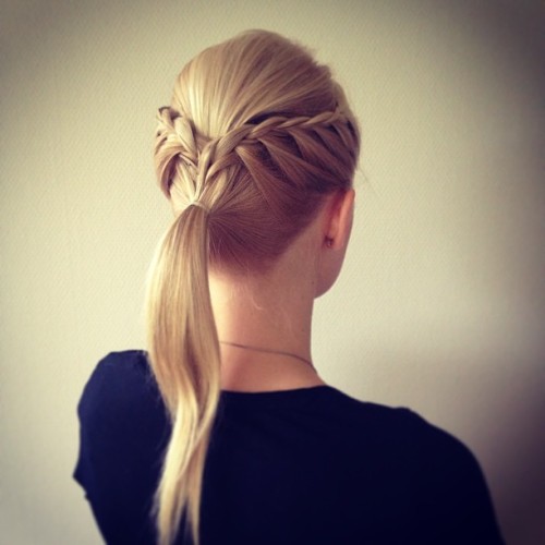 #ponytail #blond #blonde #frenchbraid #braid #braids #backcomb #bump #hairforwork #instabraid #insta