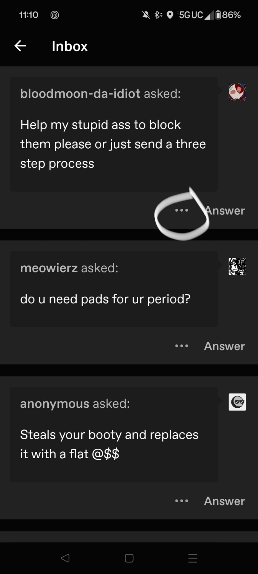 Help My Stupid Ass To Block Them Please Or Just Send A Three Step Process