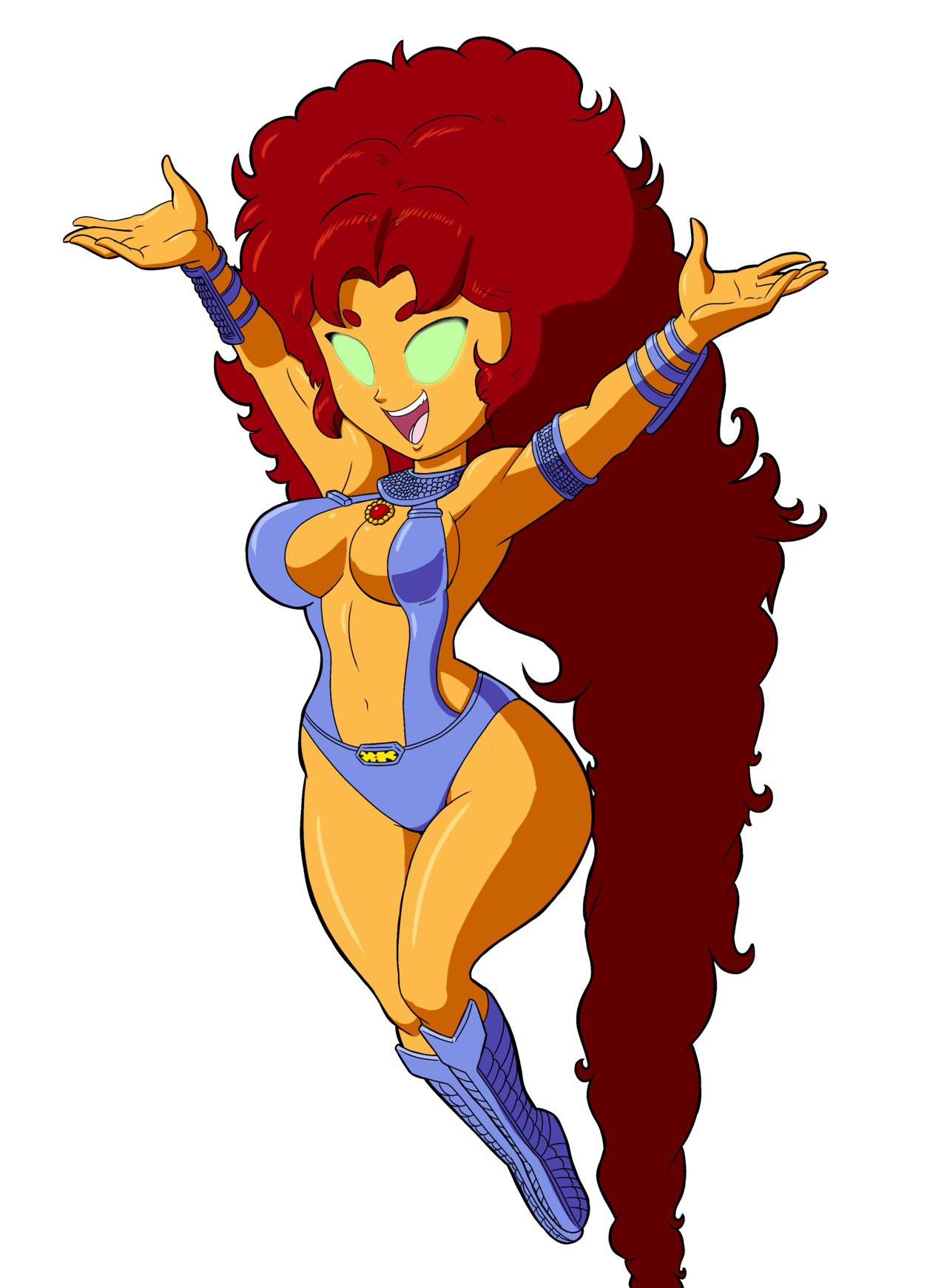 tansau: Wanted to see what the original 80’s Starfire would look like in my style.Ref: