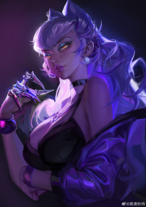 notoriouslydevious: K/DA Evelynn Villain by 画渣炒肉