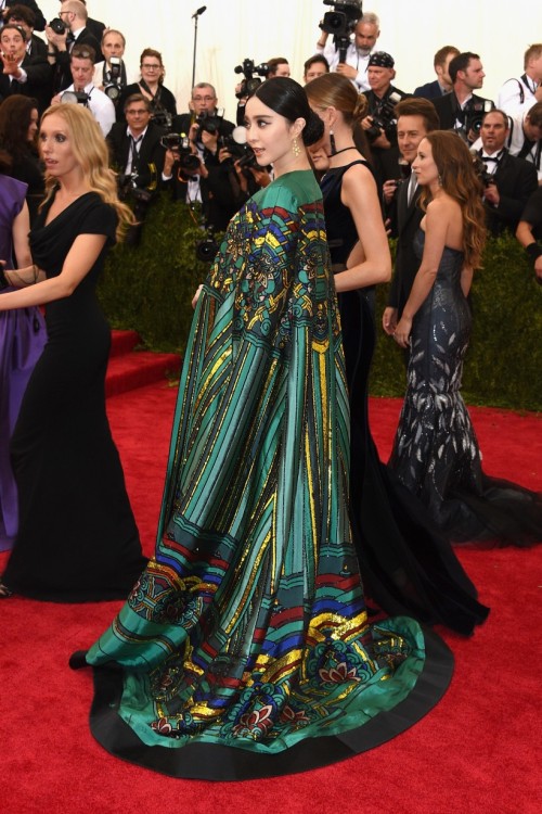 artfulfashion: Fan BingBing wearing Christopher Bu at the 2015 Costume Met Gala - China: Through The