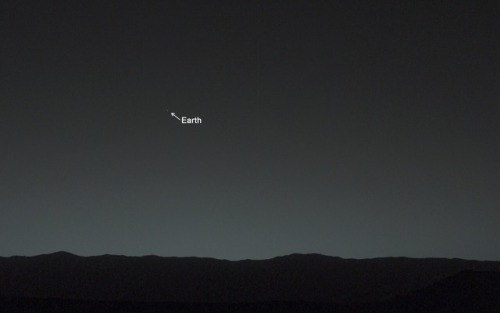 rnyfh: EARTH FROM MARS (Curiosity Rover, 2014)