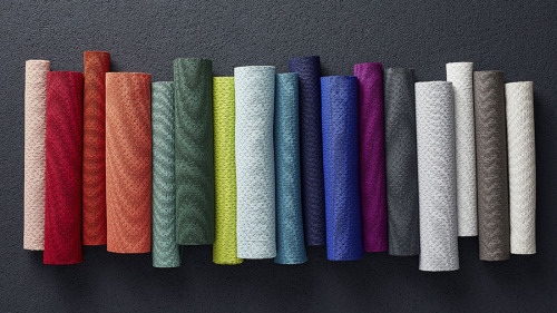 &ldquo;Intersection&rdquo; fabric made with 100% post-consumer recycled polyester with ocean