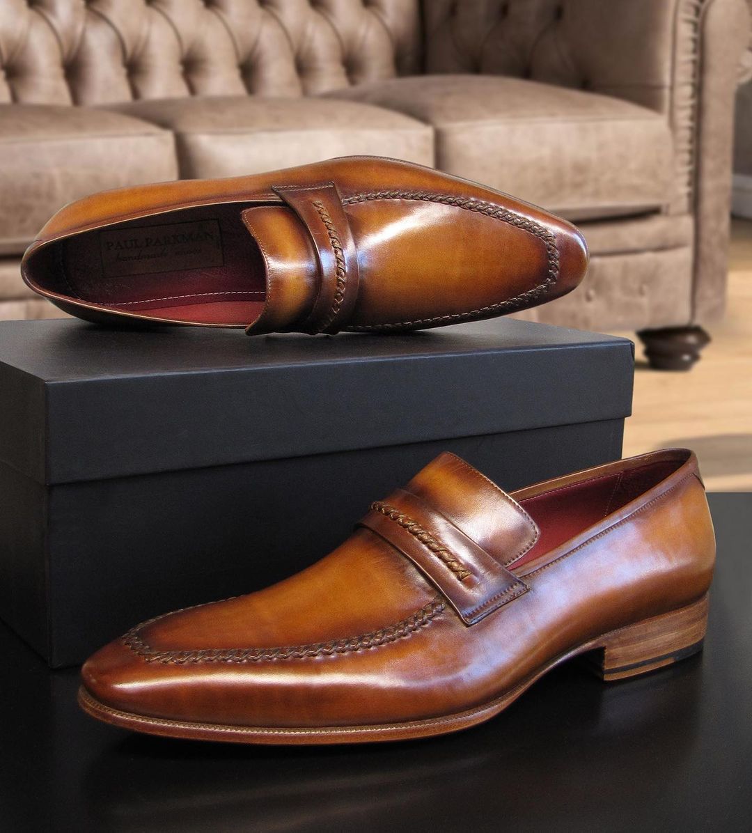 Men's Luxury Shoes by PAUL PARKMAN — Paul Parkman hand-painted, double ...