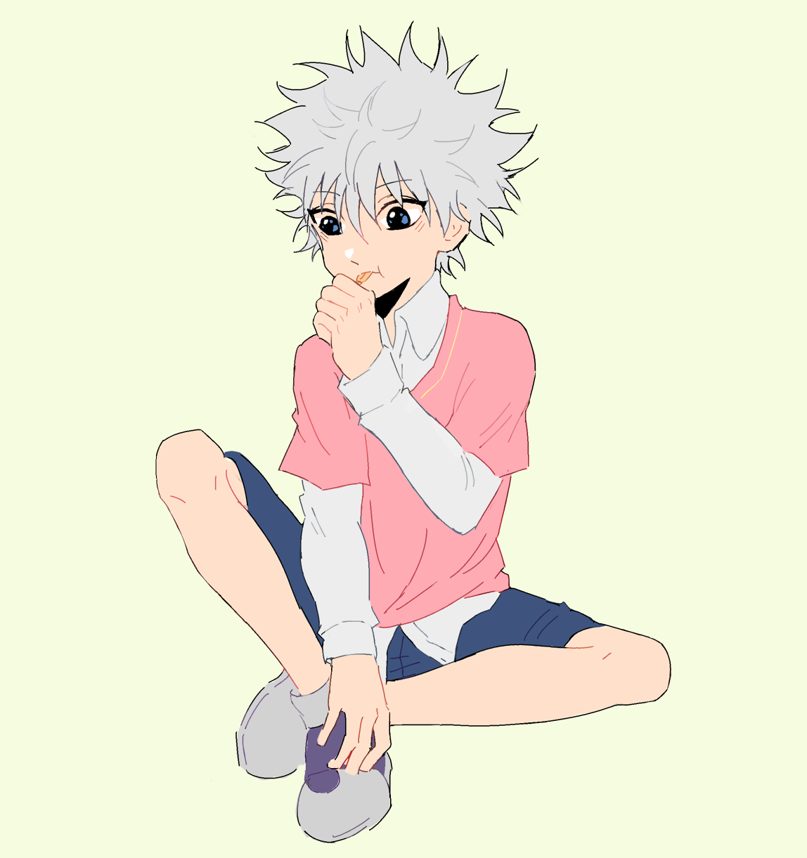 h-imi:  i enjoy killuas change of outfits