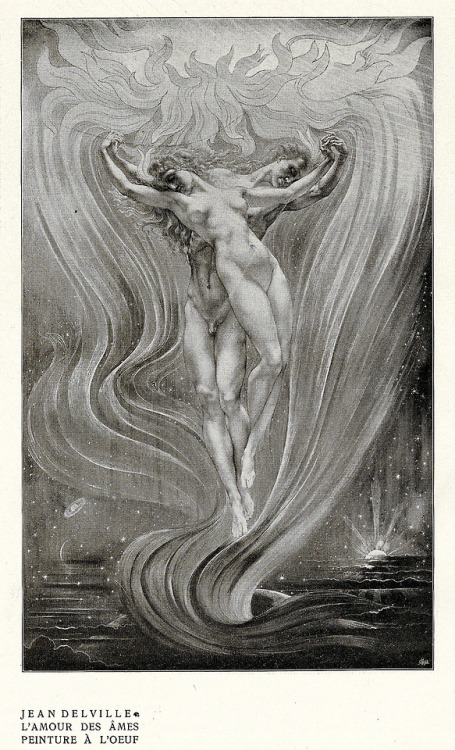 Jean Delville (1867-1953), ‘L'amour des âmes’, “L’ art décoratif”, 190