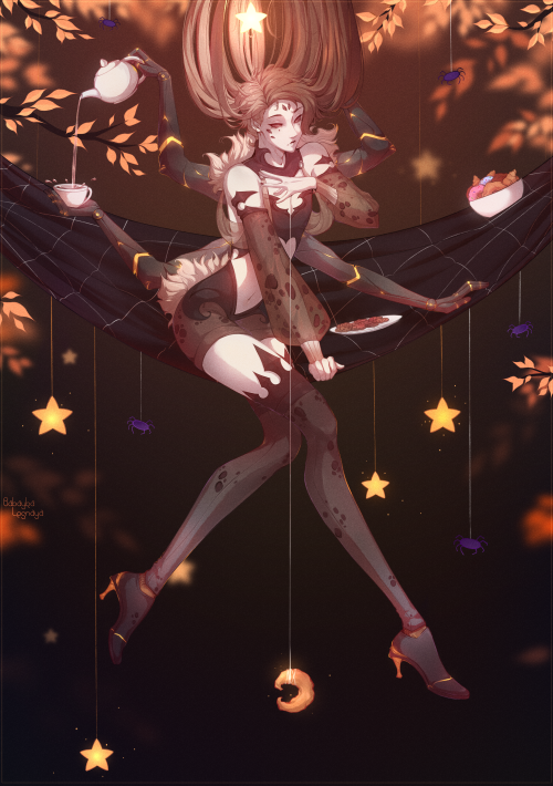 My work for the one zine~This work turned out to be so Halloween-like that I just couldn’t hel