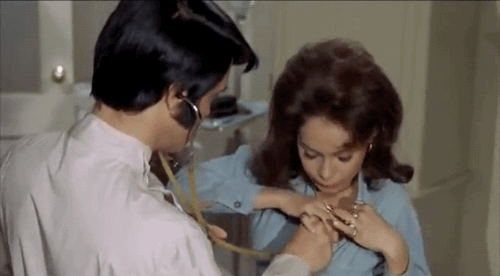 onebeatahead:  gameraboy:  Elvis Presley in Change of Habit (1969)   Oh dear, I didn’t