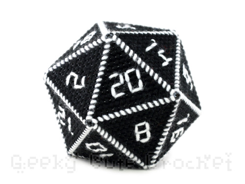Just one available here: https://www.etsy.com/listing/792488749/large-black-d20-adventurer-roleplayi