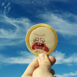 littlealienproducts:  Screaming Sun Patch by  anko  