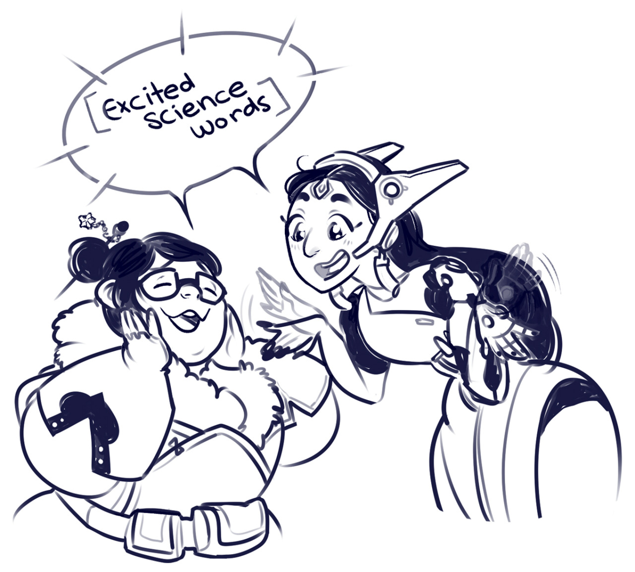 thatdarnmo: 1 / 2 Overwatch gals! because I couldn’t pick just one ship to draw.