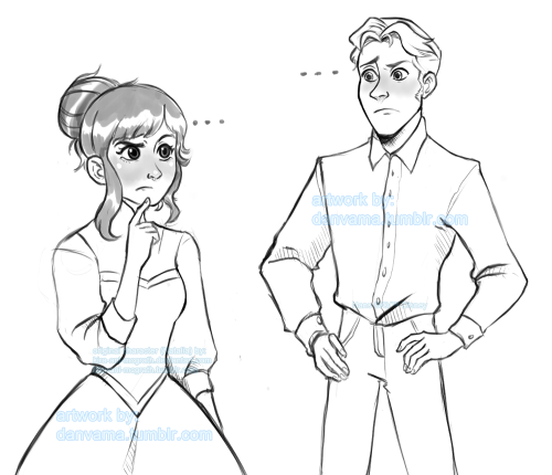 kira-ani-mcgrath:My adorable commission(s) of Natalia and Hans from @danvama! She did two versions o