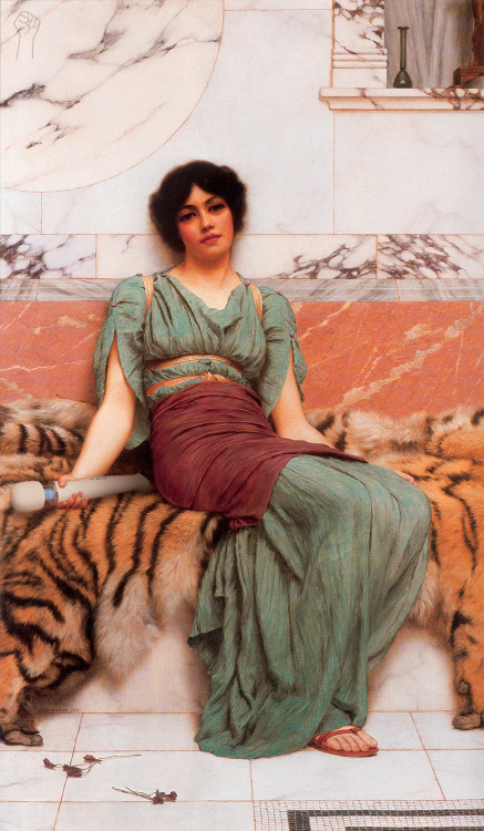 magicwandarthistory: Sweet Magic Wand by John William Godward.