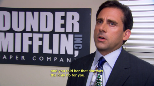 lulz-time:  feed-the-scenesters-to-the-lions: Michael Scott explains “bros before hoes”