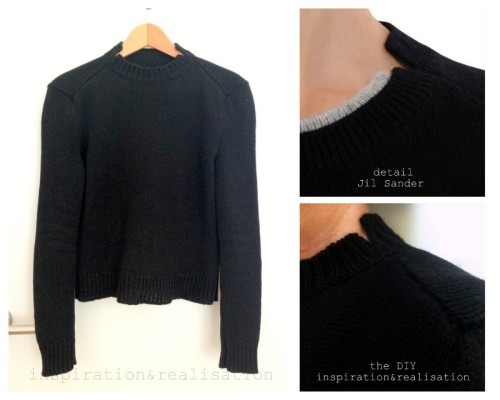 inspirationrealisation:it’s sweater weather! a pullover with details inspired by Jil Sander . This i