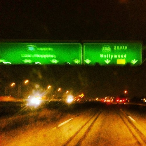 This accurately depicts my vision at time point in the drive. From 330 am with love. Hello Los Angeles .